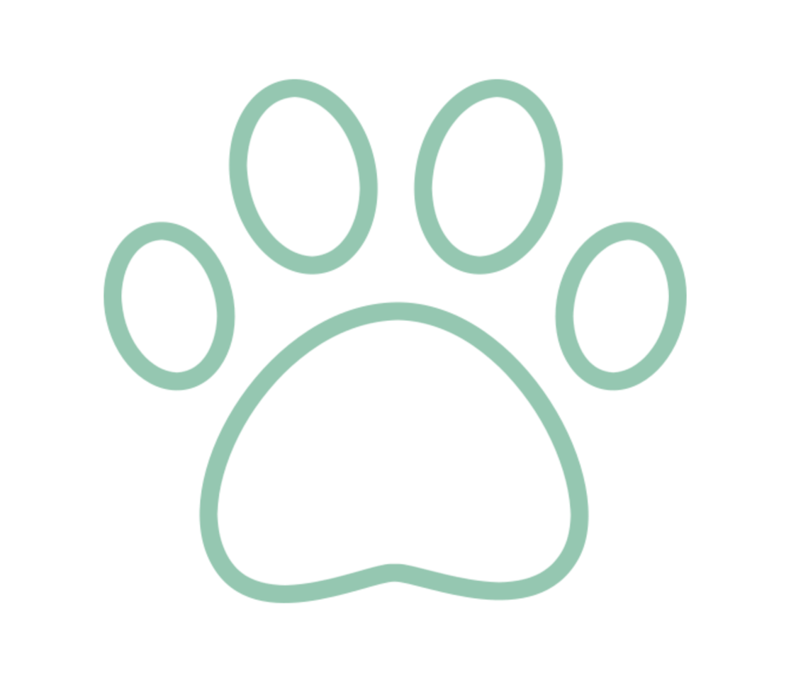 CaliPet paw print icon representing pet-friendly service.