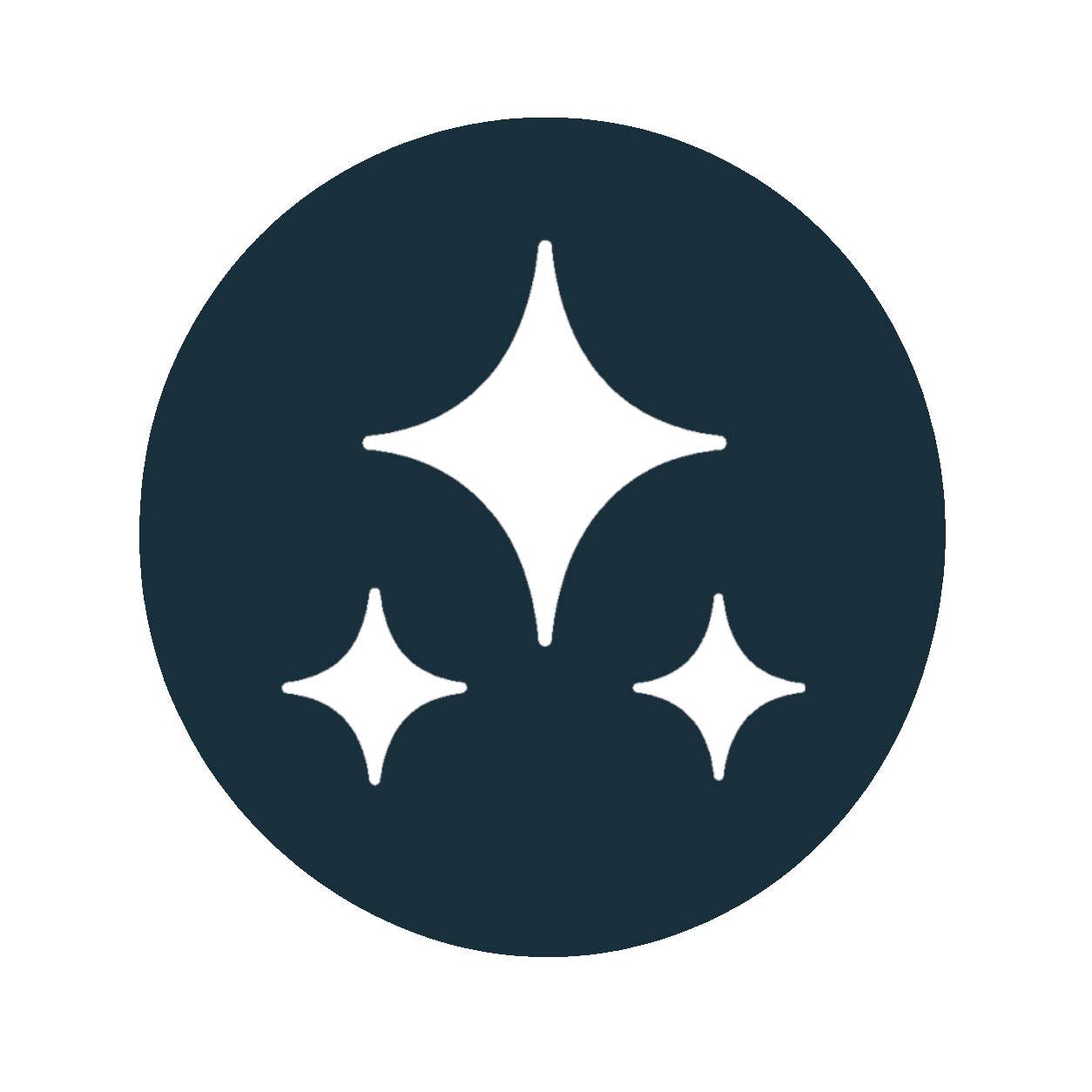 CaliPet sanitizing icon representing bacteria and odor elimination.