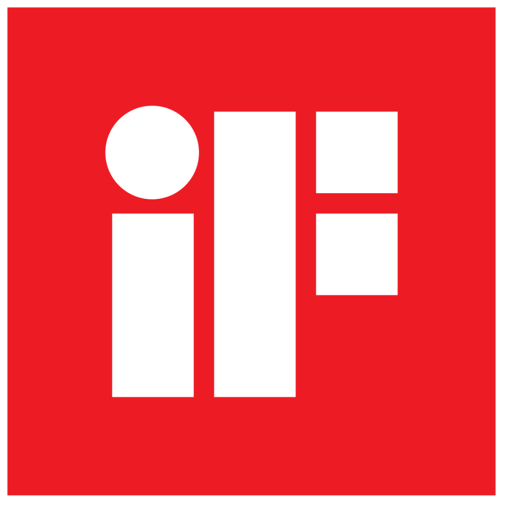 Red background with white lowercase 'i' and uppercase 'E' logo.