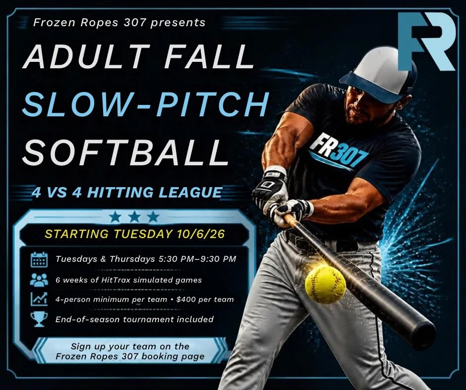 🏟️ ADULT FALL SLOW-PITCH SOFTBALL IS HERE 🏟️

4 vs 4 Hitting League powered by HitTrax simulated games &mdash; bring your squad and swing for the fences all fall long!

📅 Starts Tuesday, 10/6/26

🗓️ Tuesdays &amp; Thursdays | 5:30 PM&ndash;9:30 P