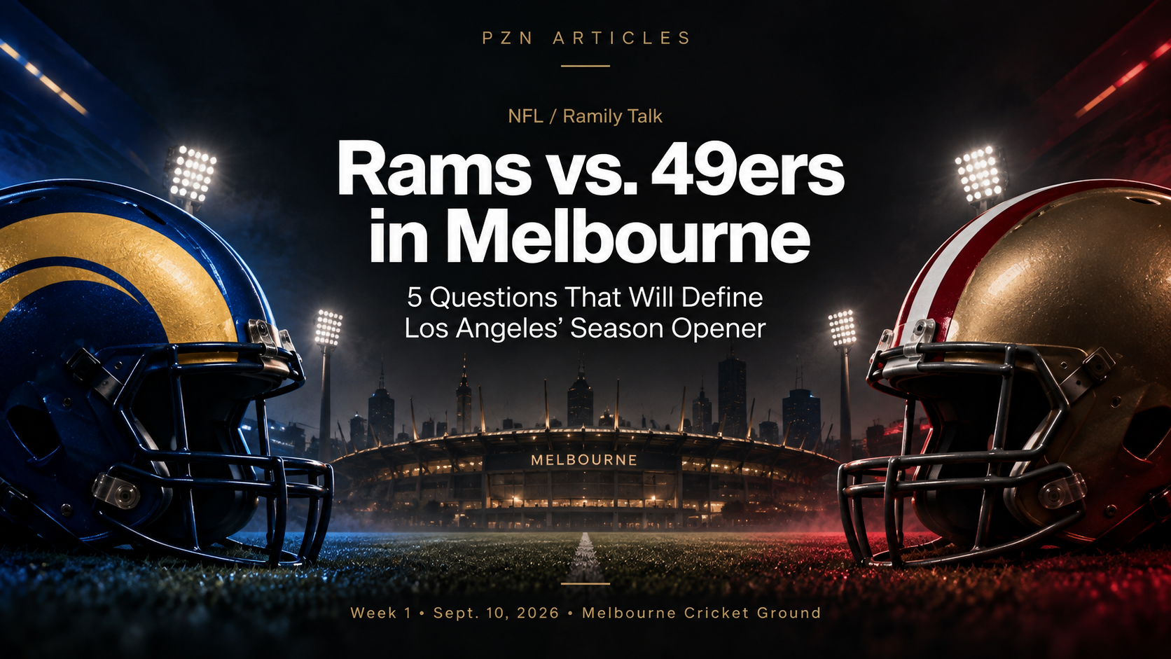 Rams vs. 49ers in Melbourne: 5 Questions for Week 1