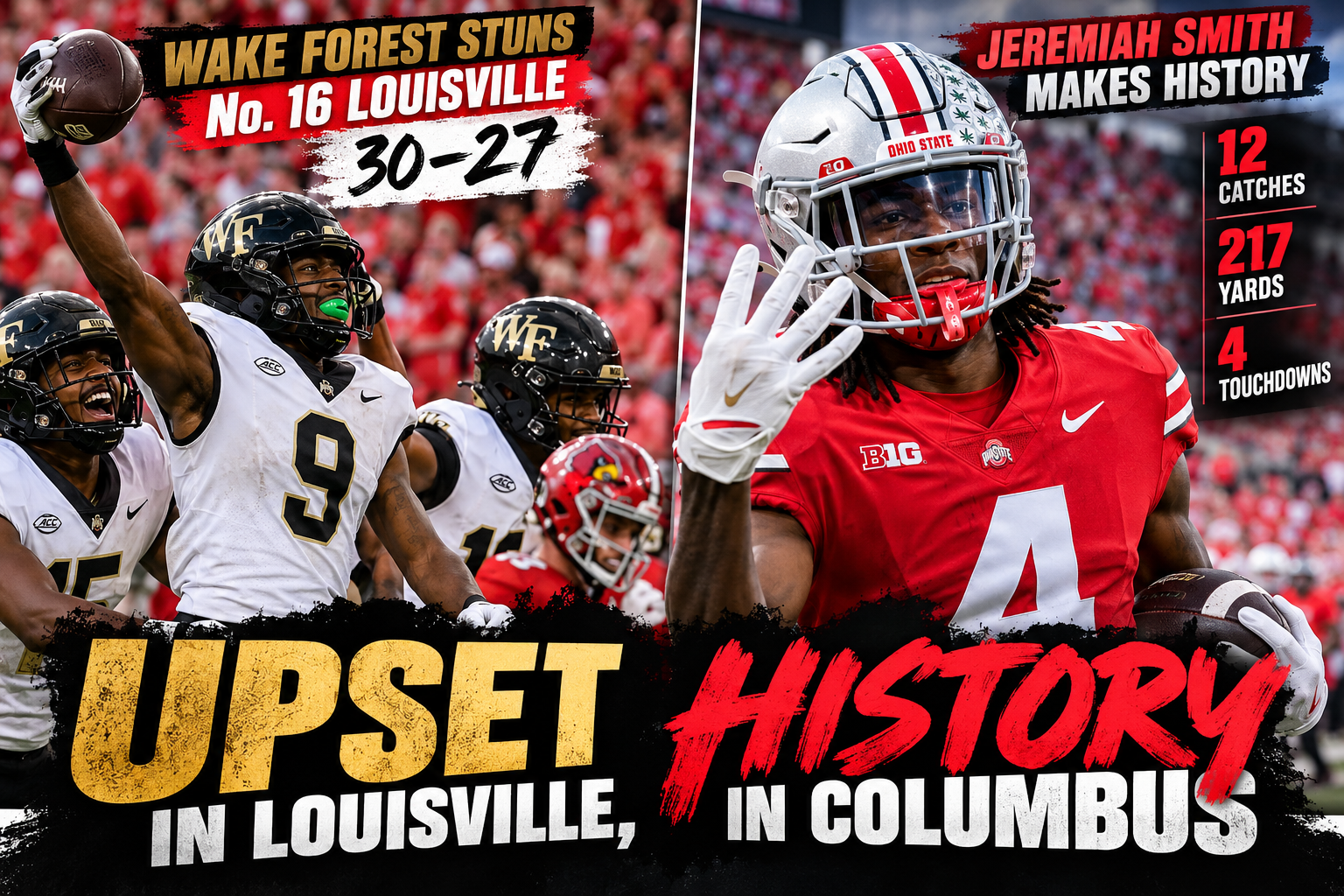 Upset in Louisville, History in Columbus
