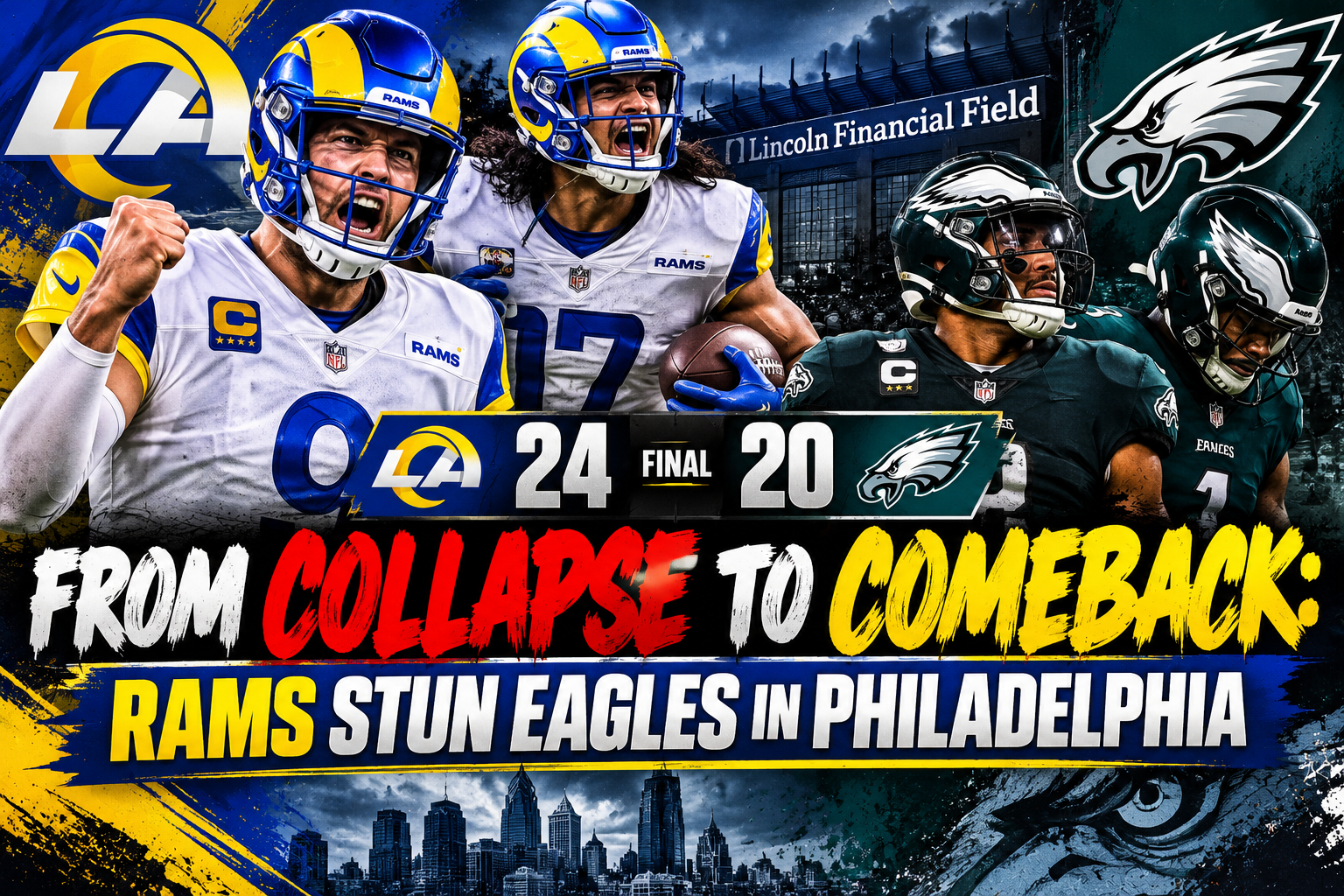 From Collapse to Comeback: Rams Stun Eagles in Philadelphia