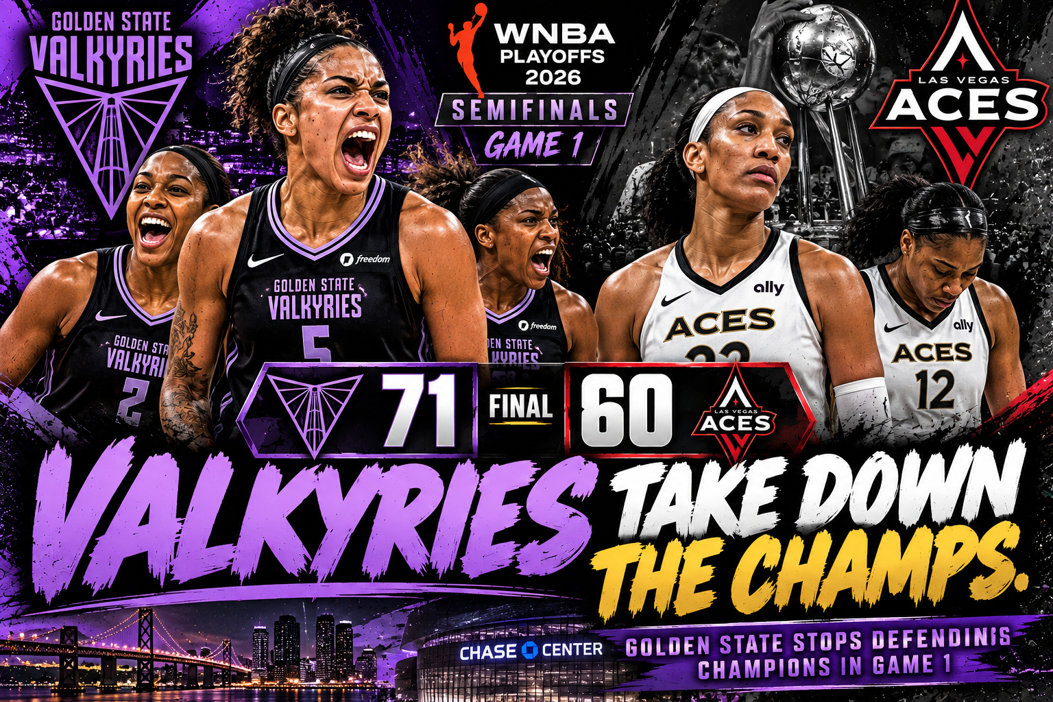 Valkyries Take Down the Champs: Golden State Makes Its Semifinal Statement