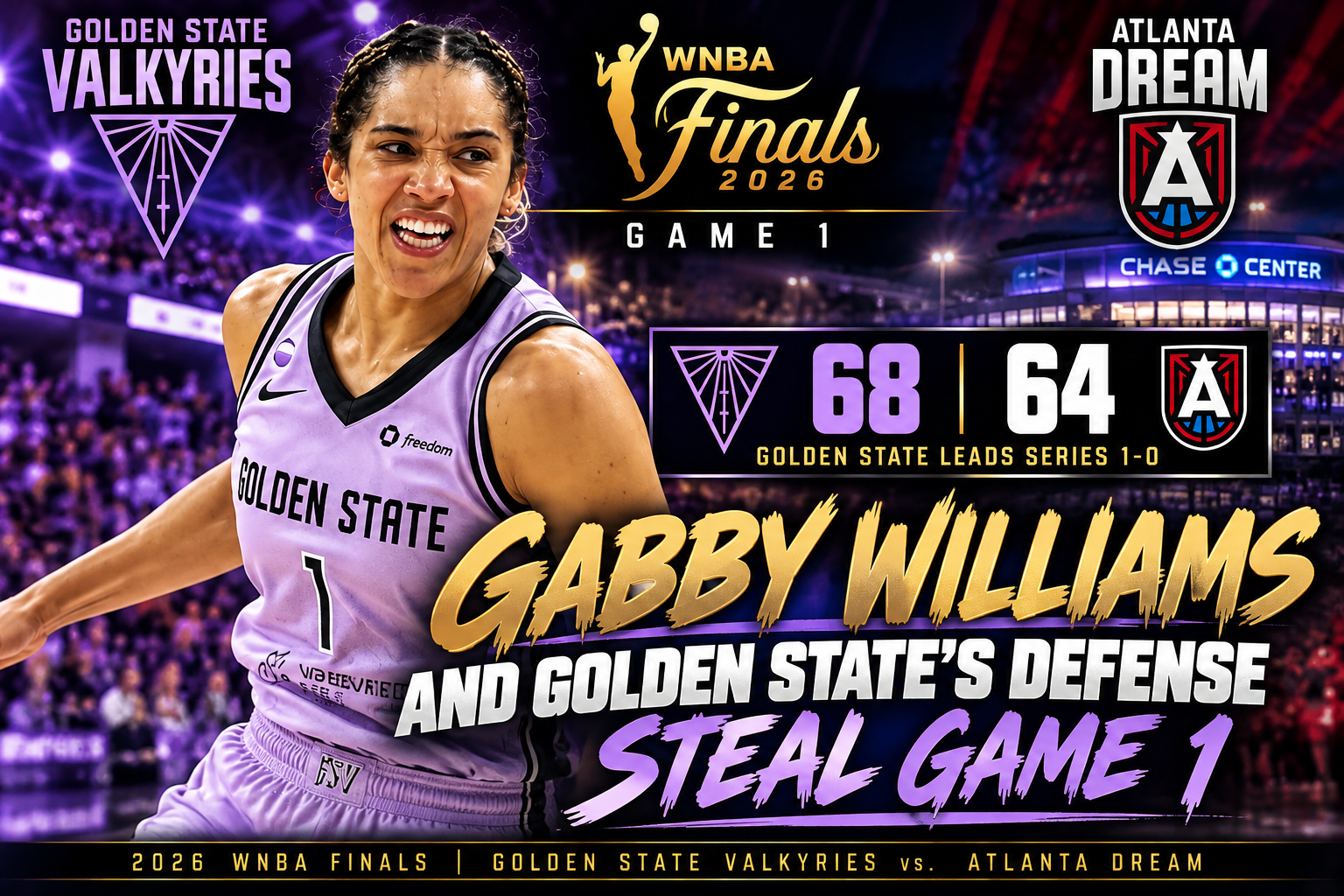 Gabby Williams and Golden State's Defense Steal Game 1 of the WNBA Finals