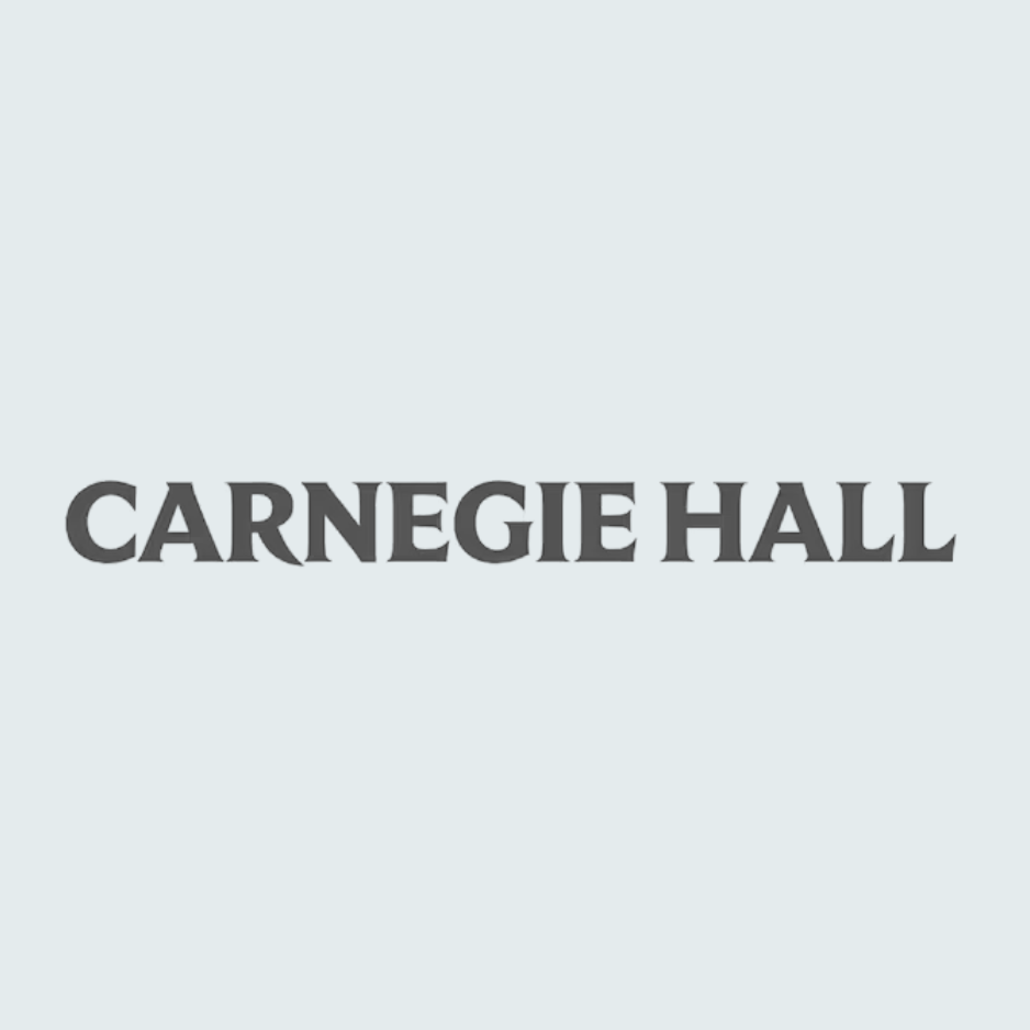 Carnegie Hall logo. Past clients include Carnegie Hall employees.