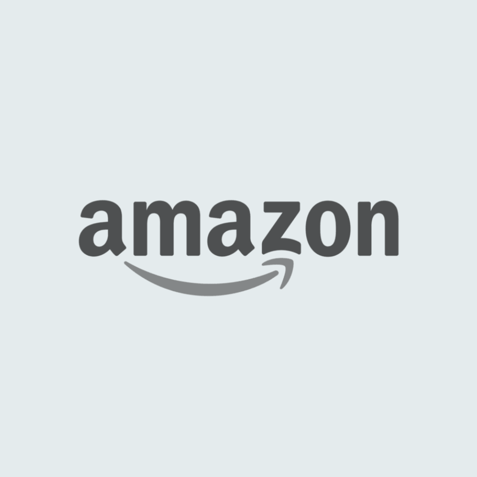 Amazon logo. Past clients include Amazon employees.