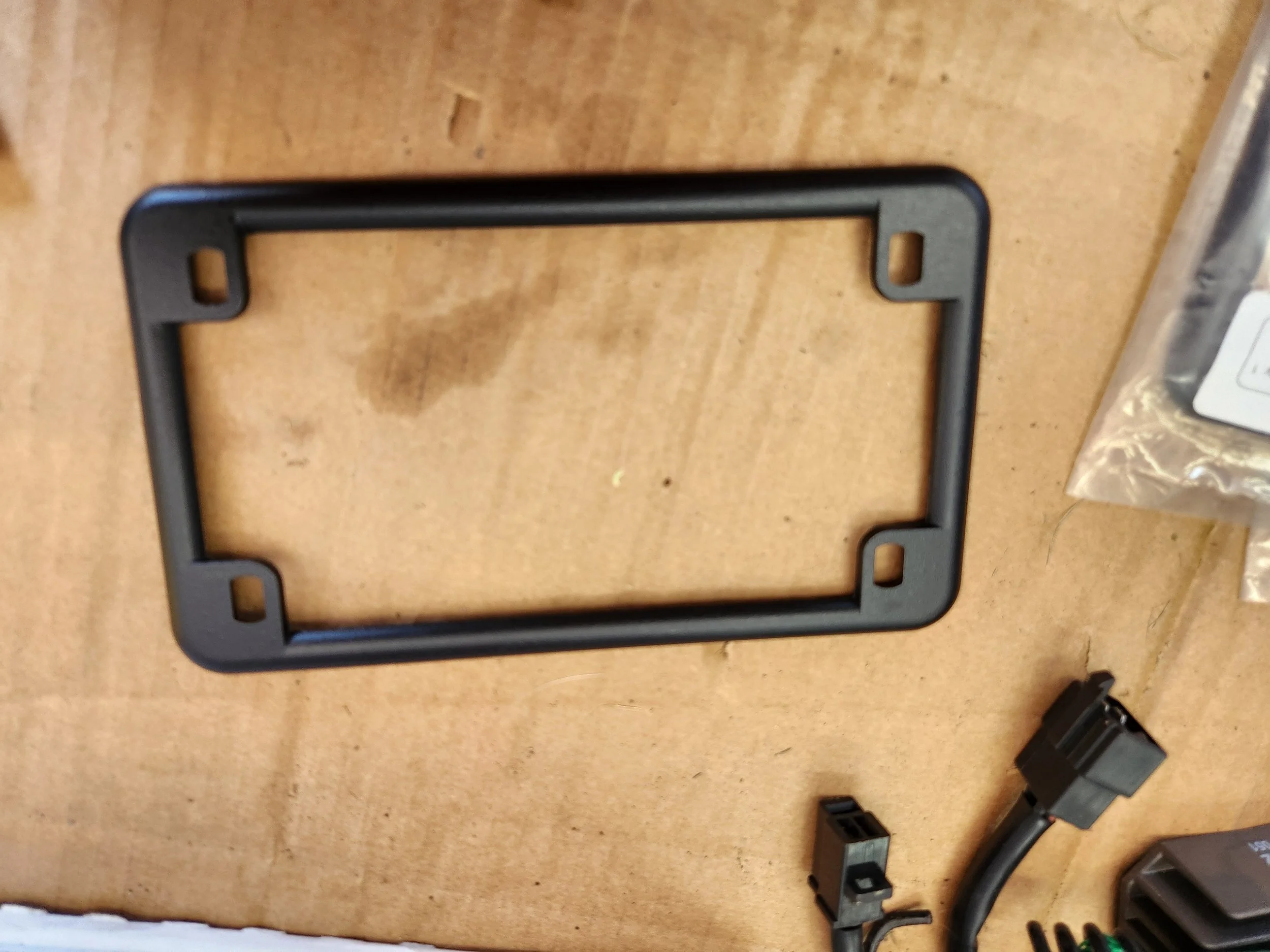 Black license frame