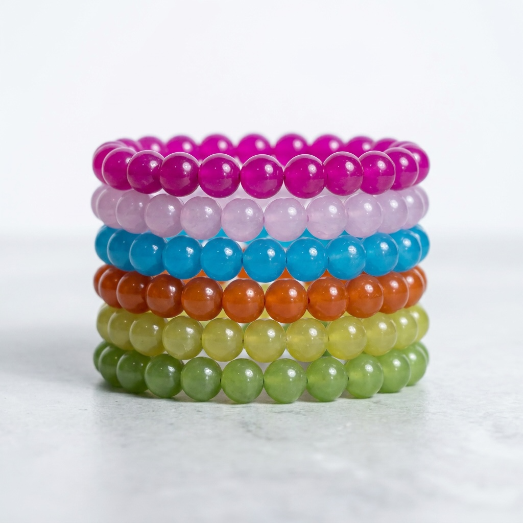 Custom Color Beaded Stretch Bracelet