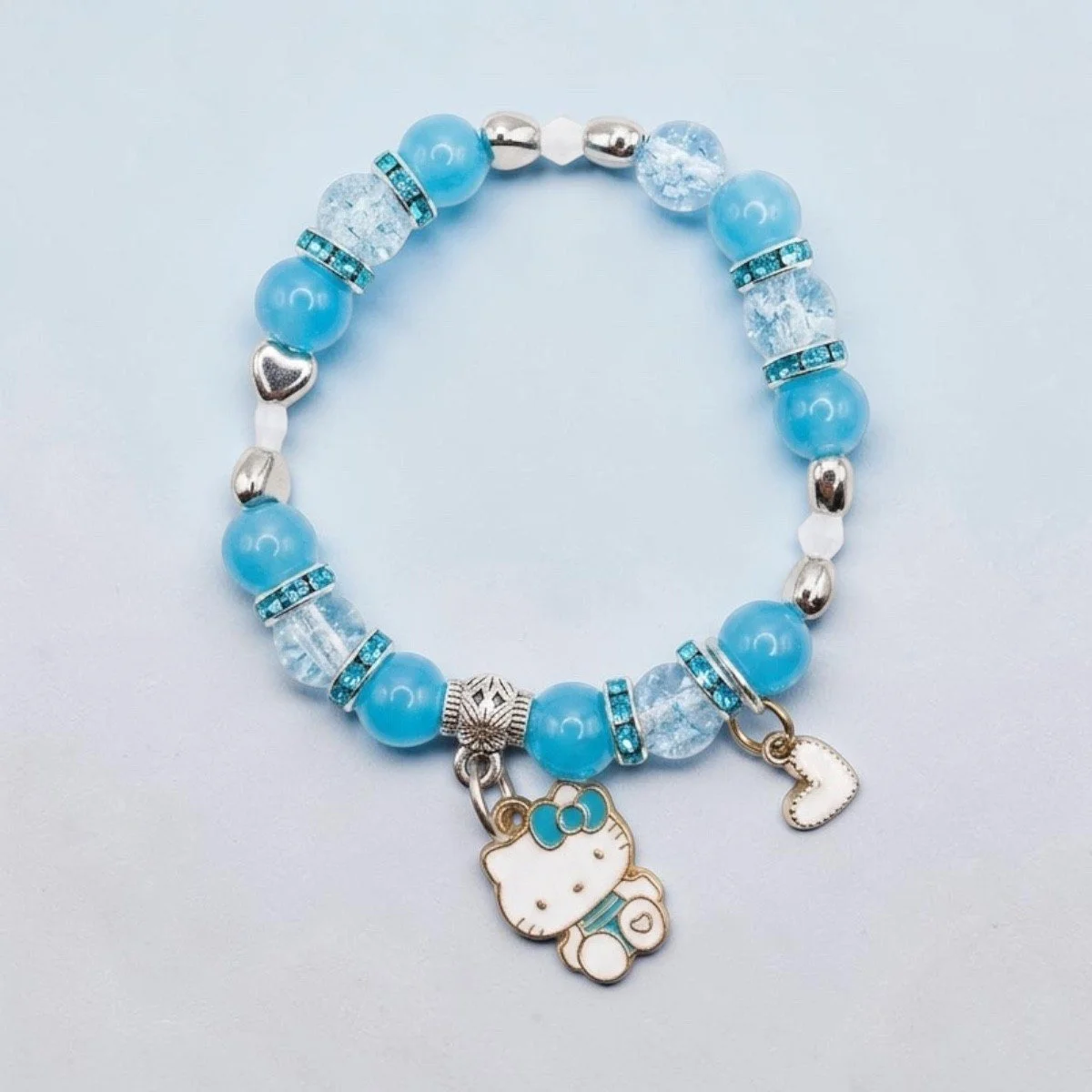 DIY Blue Hello Kitty Charm Bracelet Kit