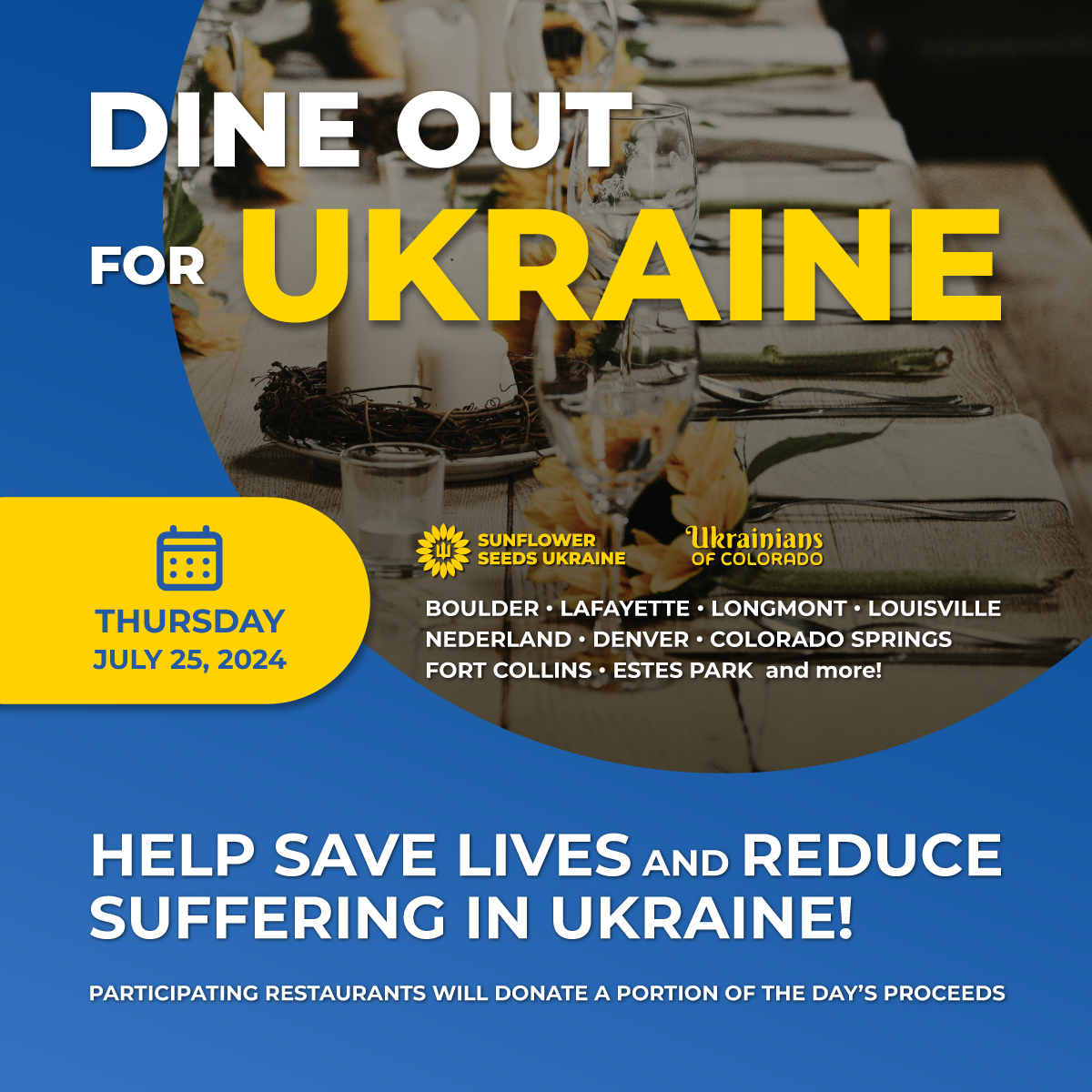 EVENTS: DINE OUT FOR UKRAINE 2024