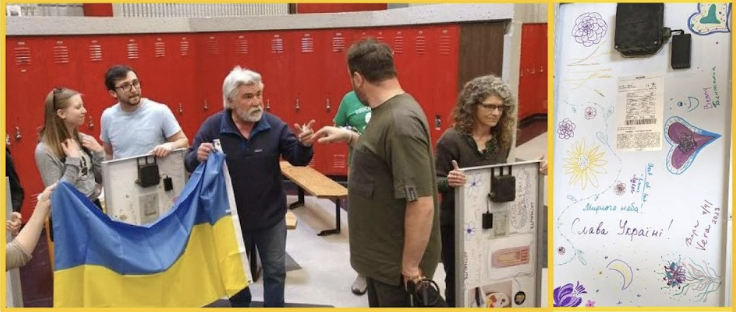 Events &amp; Causes: Solar panel power for Ukraine