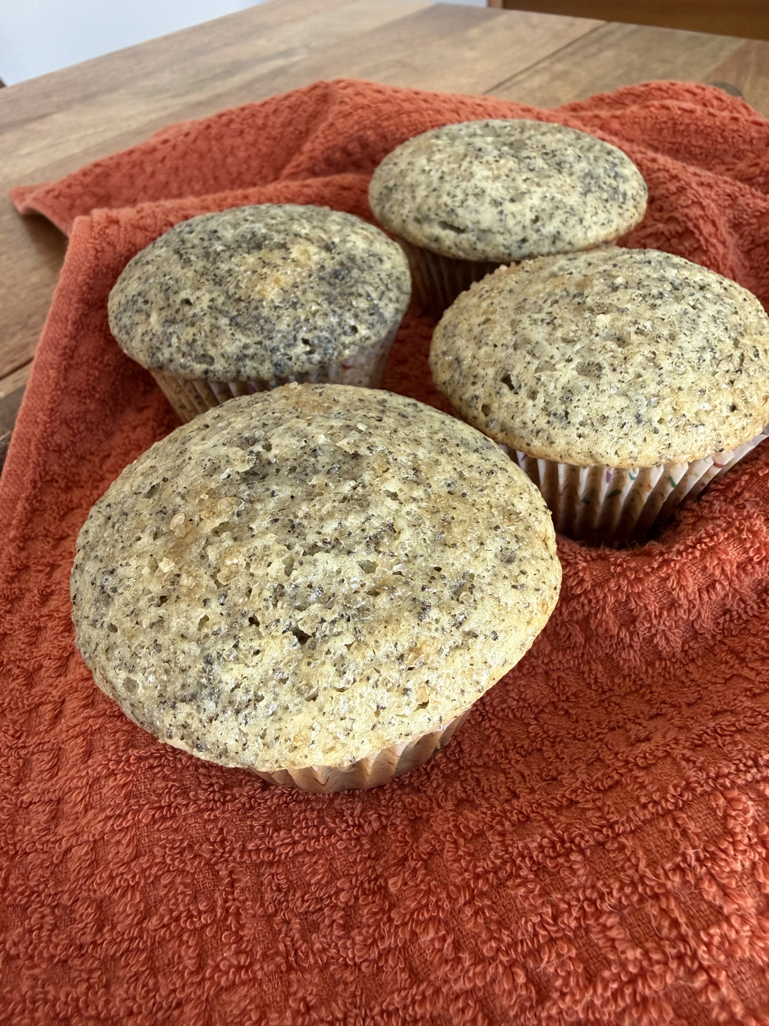Earl Grey Yogurt Muffins