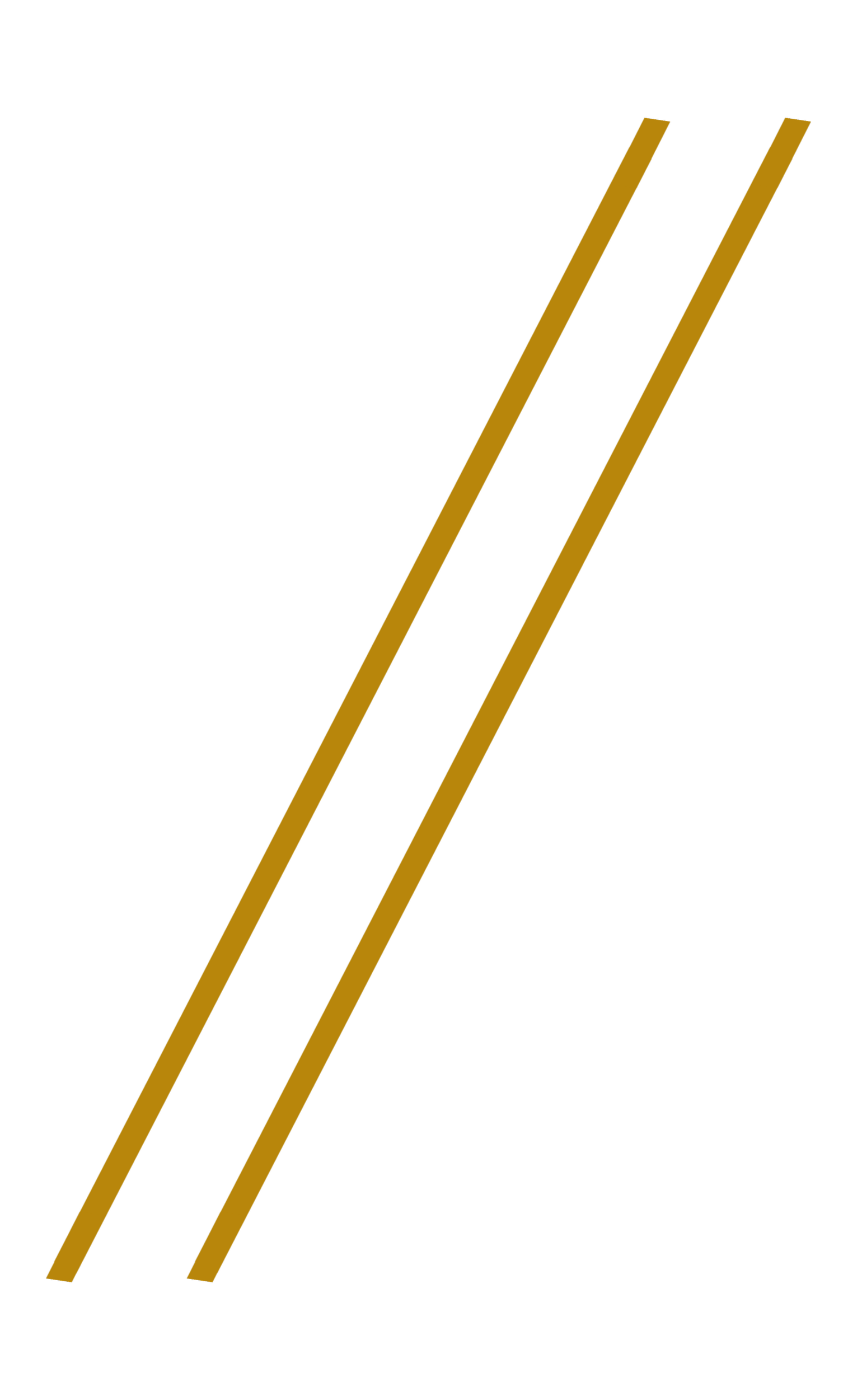 A black background with two diagonal gold lines running parallel from the bottom left to the top right.