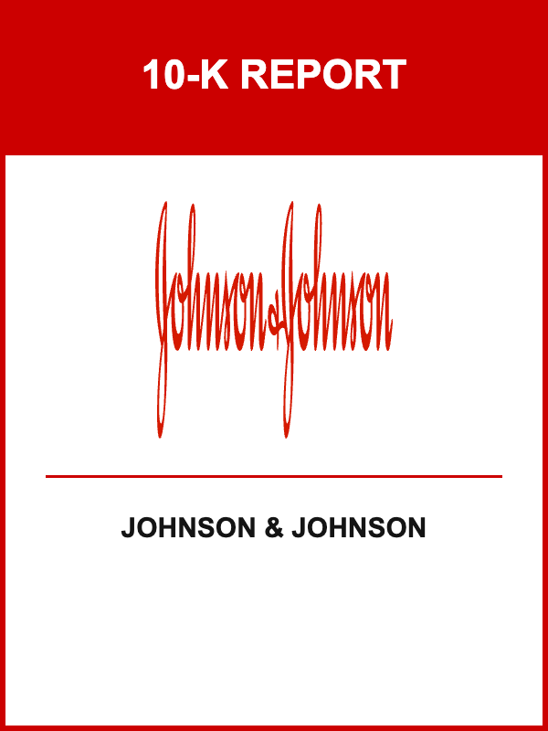 Johnson & Johnson 10-K Report
