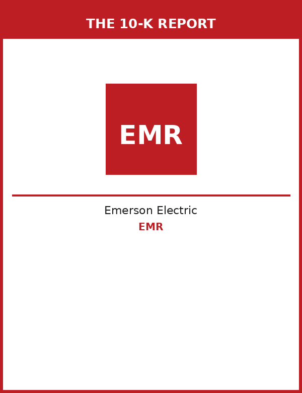 Emerson Electric 10-K Report