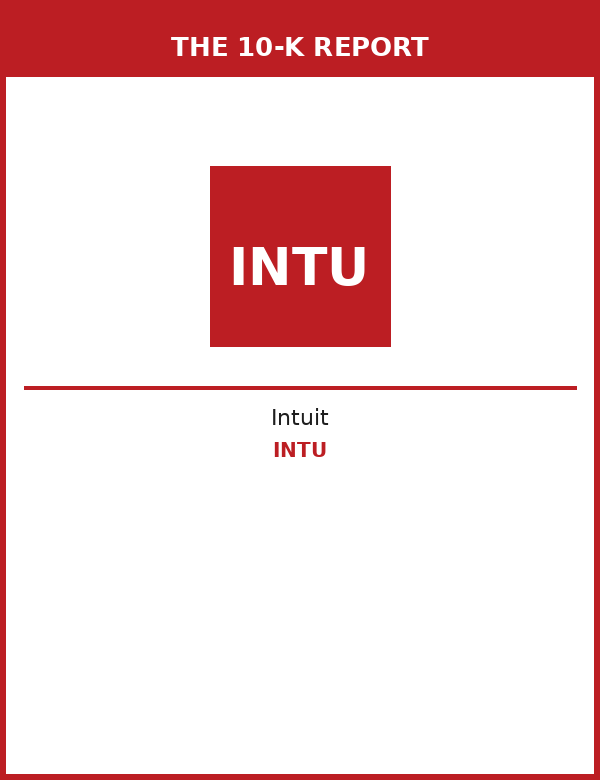 Intuit 10-K Report