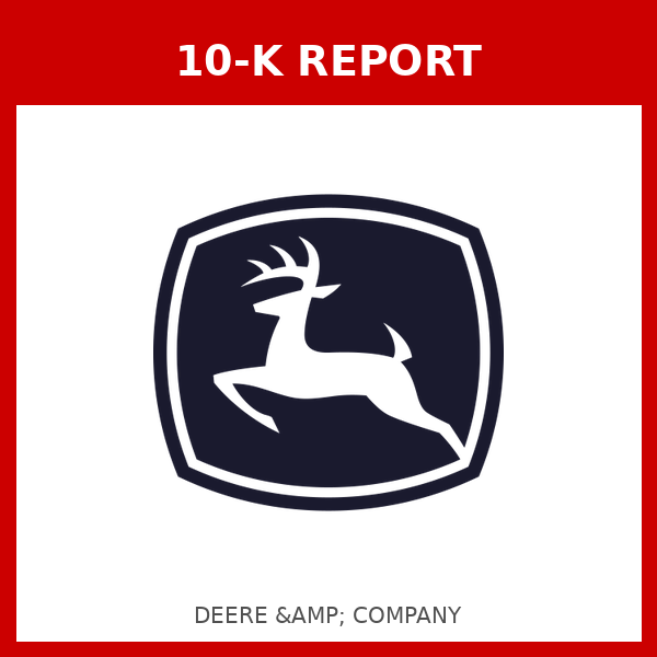 Deere 10-K Report