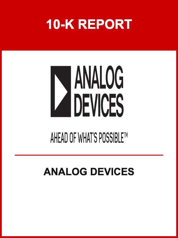 Analog Devices 10-K Report