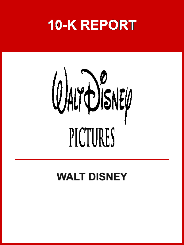 Walt Disney 10-K Report
