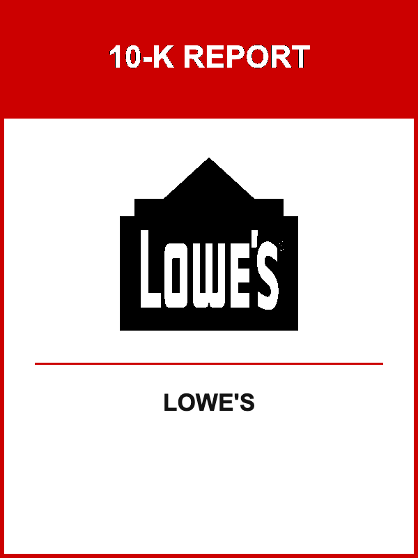 Lowe's 10-K Report