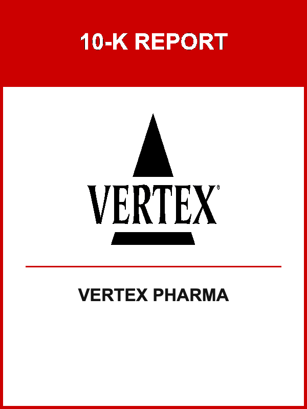 Vertex Pharma 10-K Report