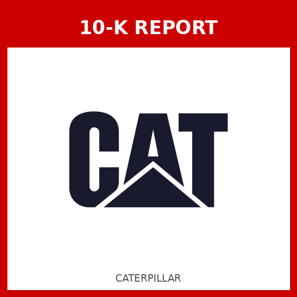Caterpillar 10-K Report