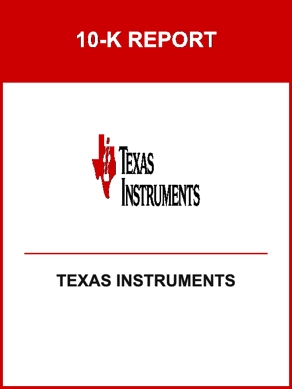 Texas Instruments 10-K Report