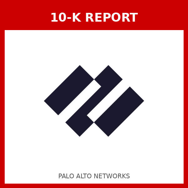 Palo Alto Networks 10-K Report