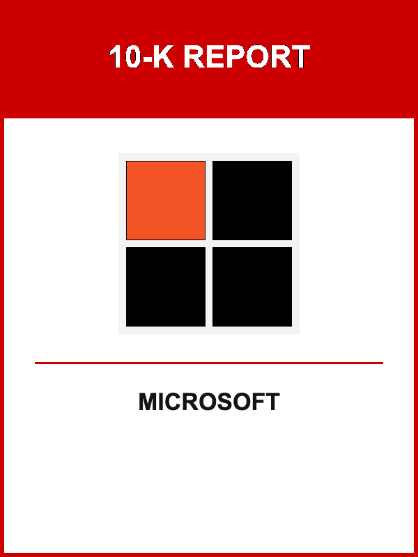Microsoft 10-K Report