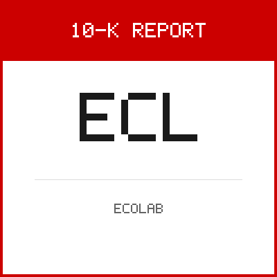Ecolab 10-K Report