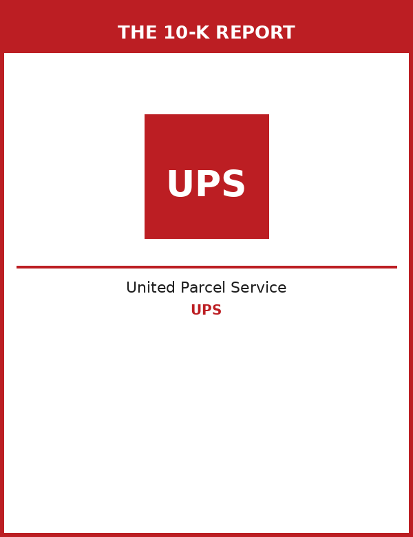 United Parcel Service 10-K Report