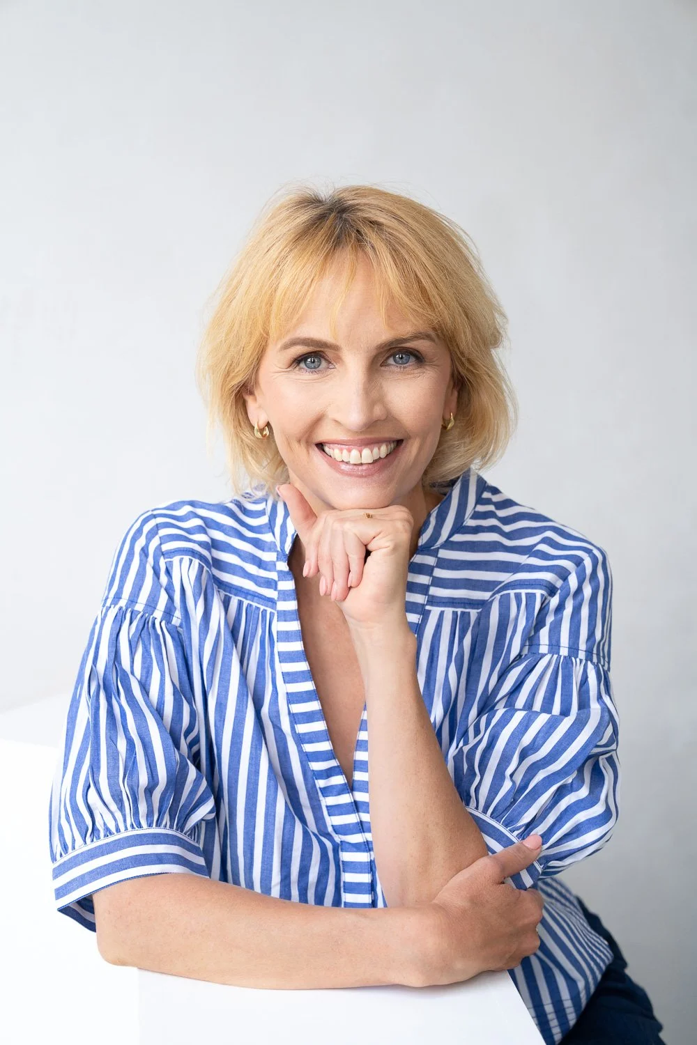 Therapist headshot in Brooklyn studio