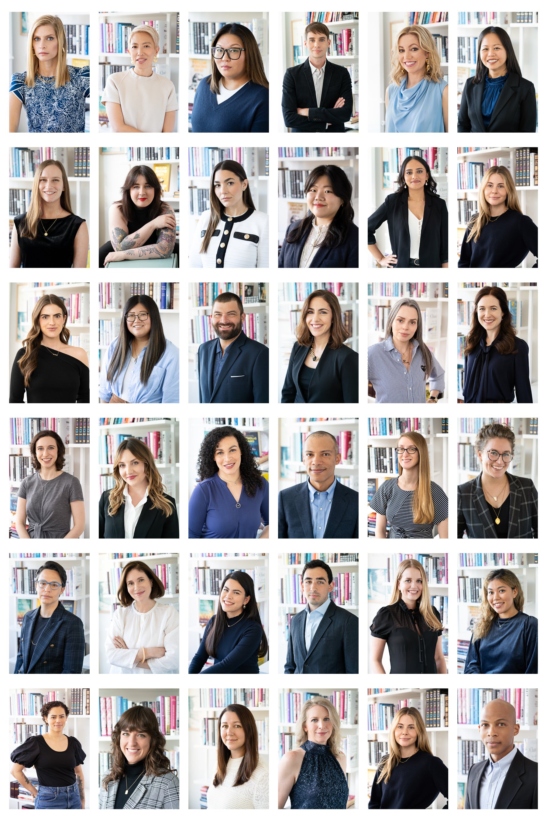 Company headshots for literary agency in lower manhattan