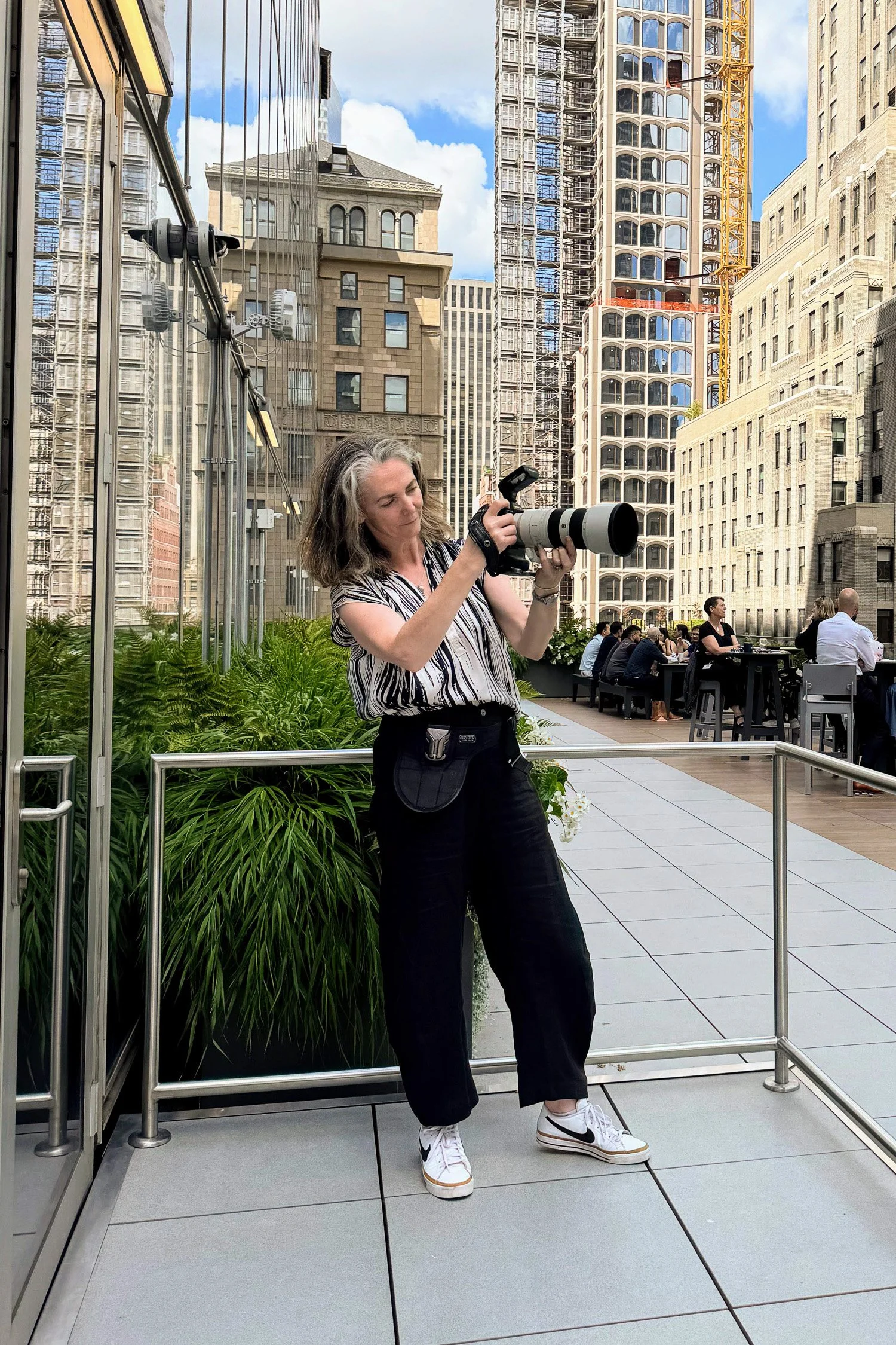 Photographer shooting headshots in corporate offices in Manhattan