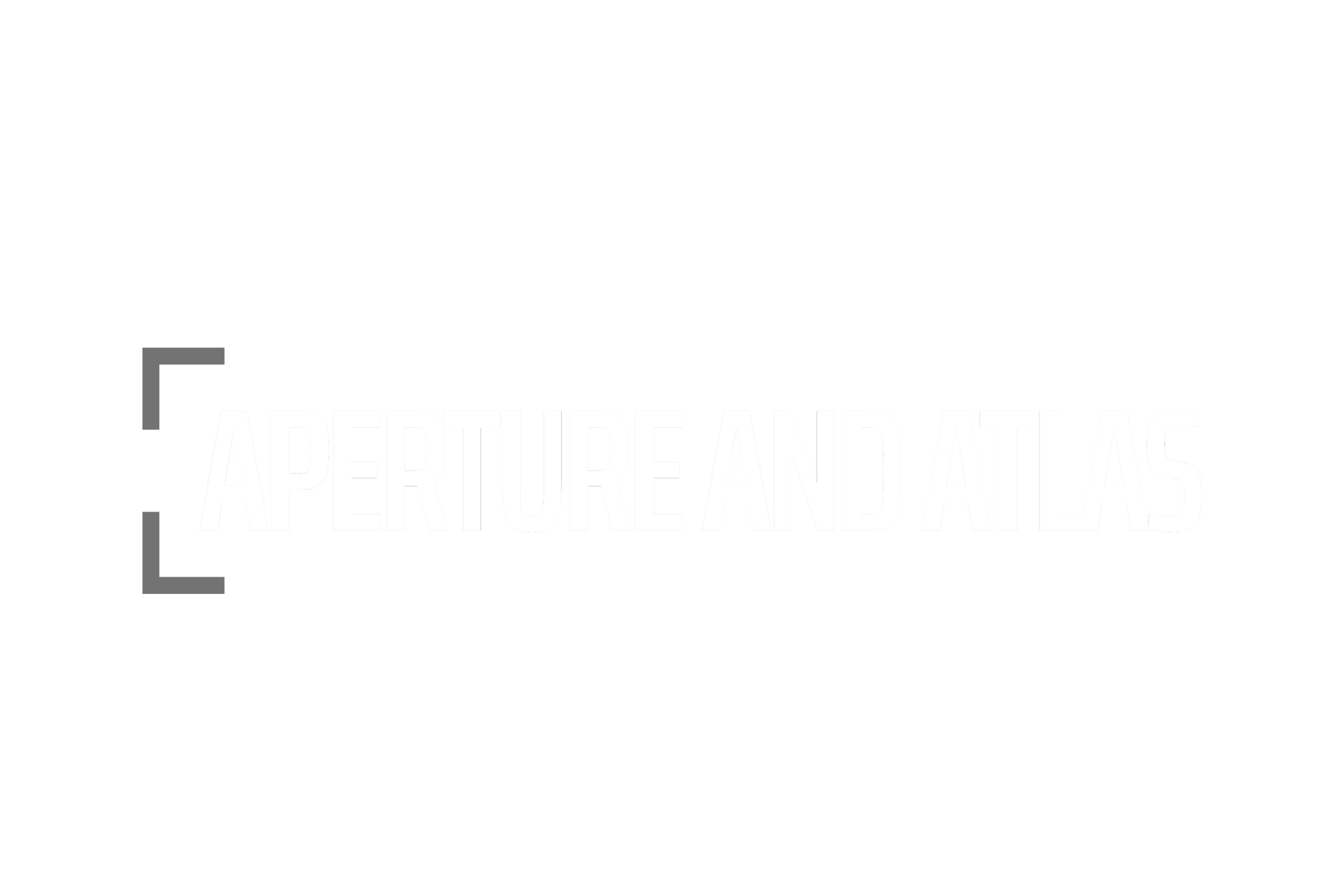 Graphic with black background and white text that reads 'APERTURE ANALYTICS'.