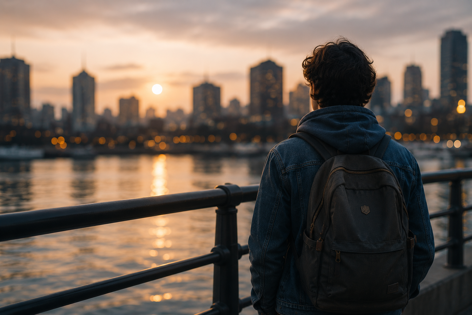 Young adult reflecting on personal growth, confidence, and life transitions.