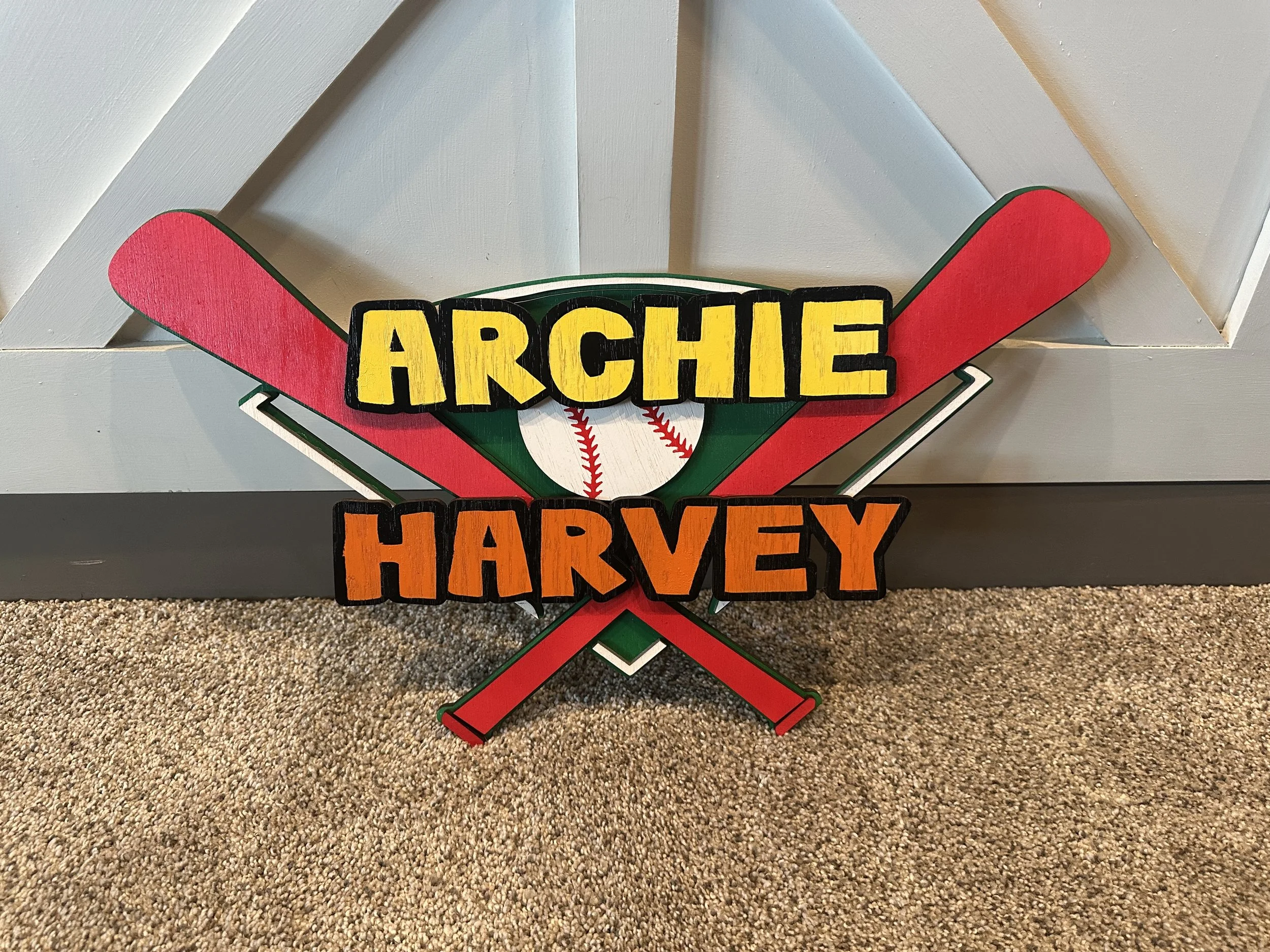 Kids Room Base Door Sign Personalized