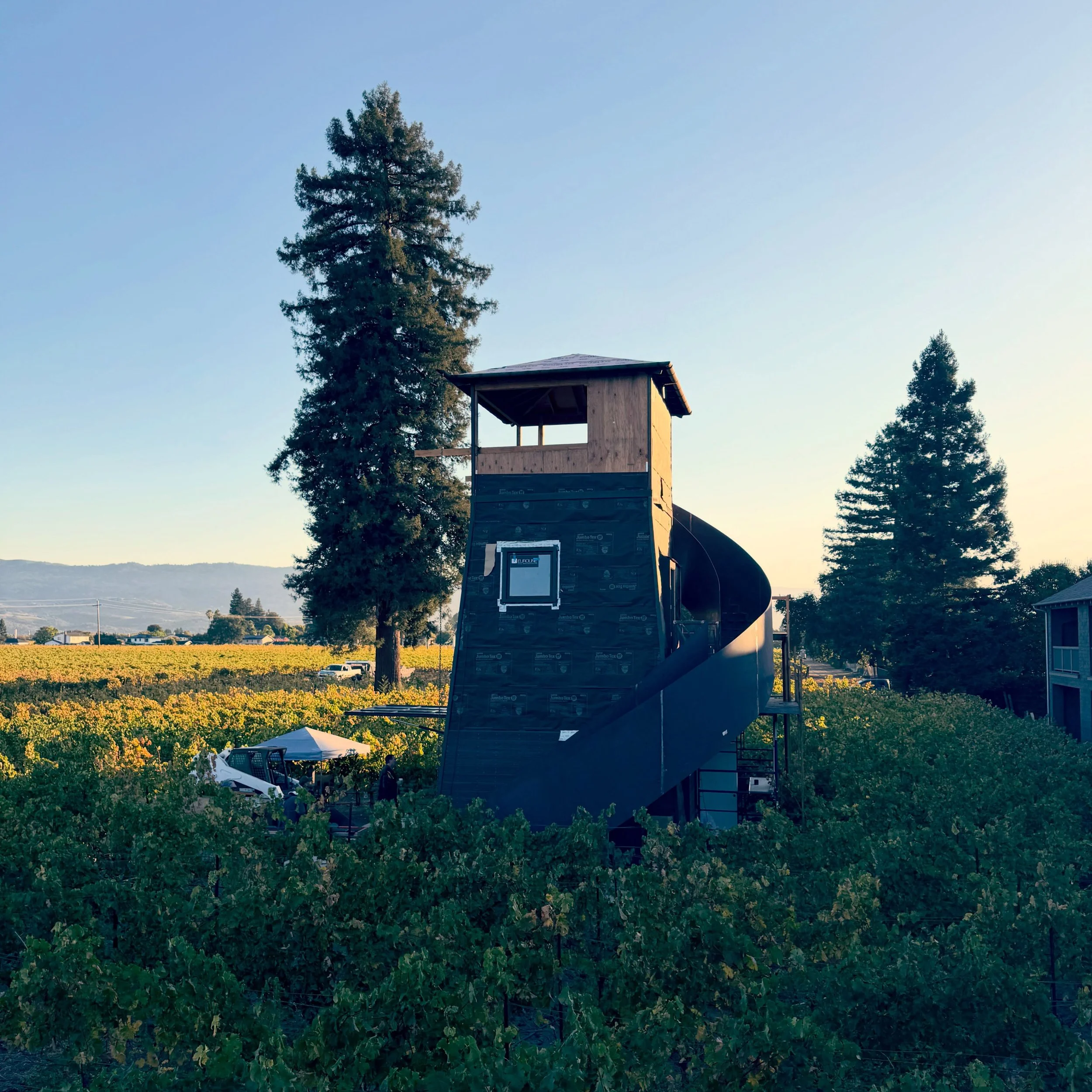 The Tank House transformation is really starting to take shape! 

Every week brings us one step closer to bringing this special piece of vineyard history back to life!

The third-floor Juliet balcony is taking shape, windows are going in and framing 