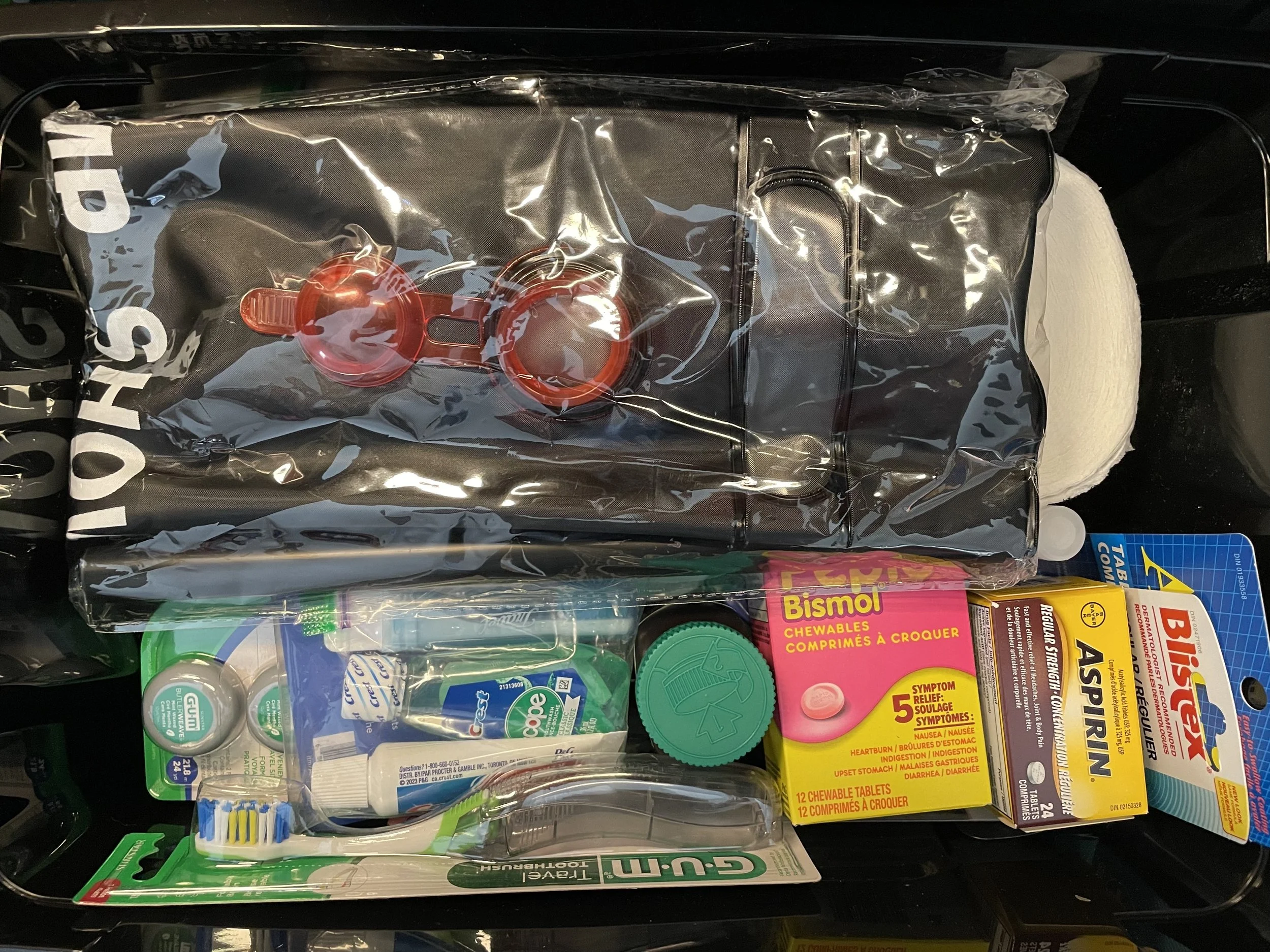 Organized safety, first aid, and emergency supplies included in the Emergency Readiness Station.