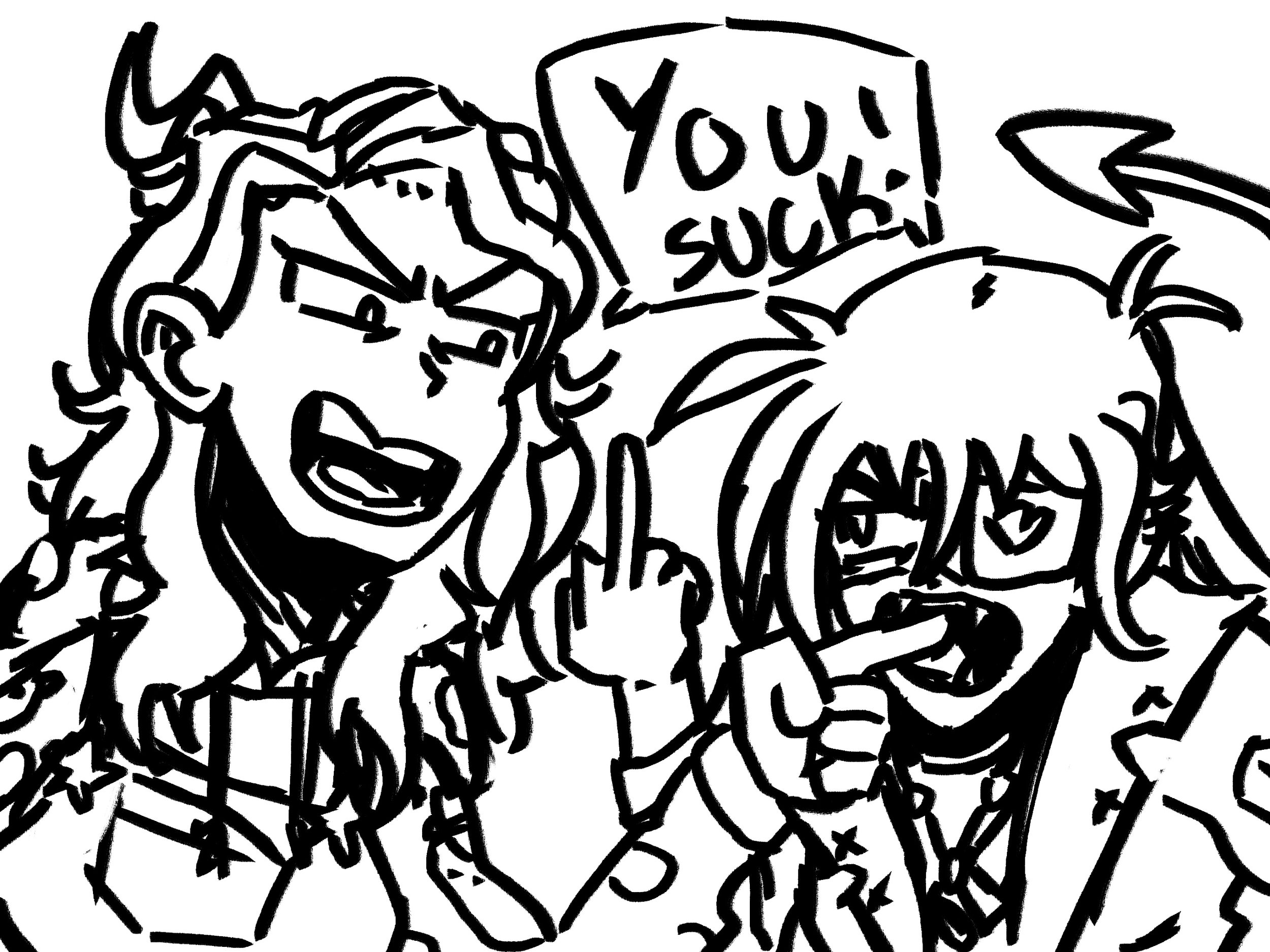 Cosmic and Kira Fighting