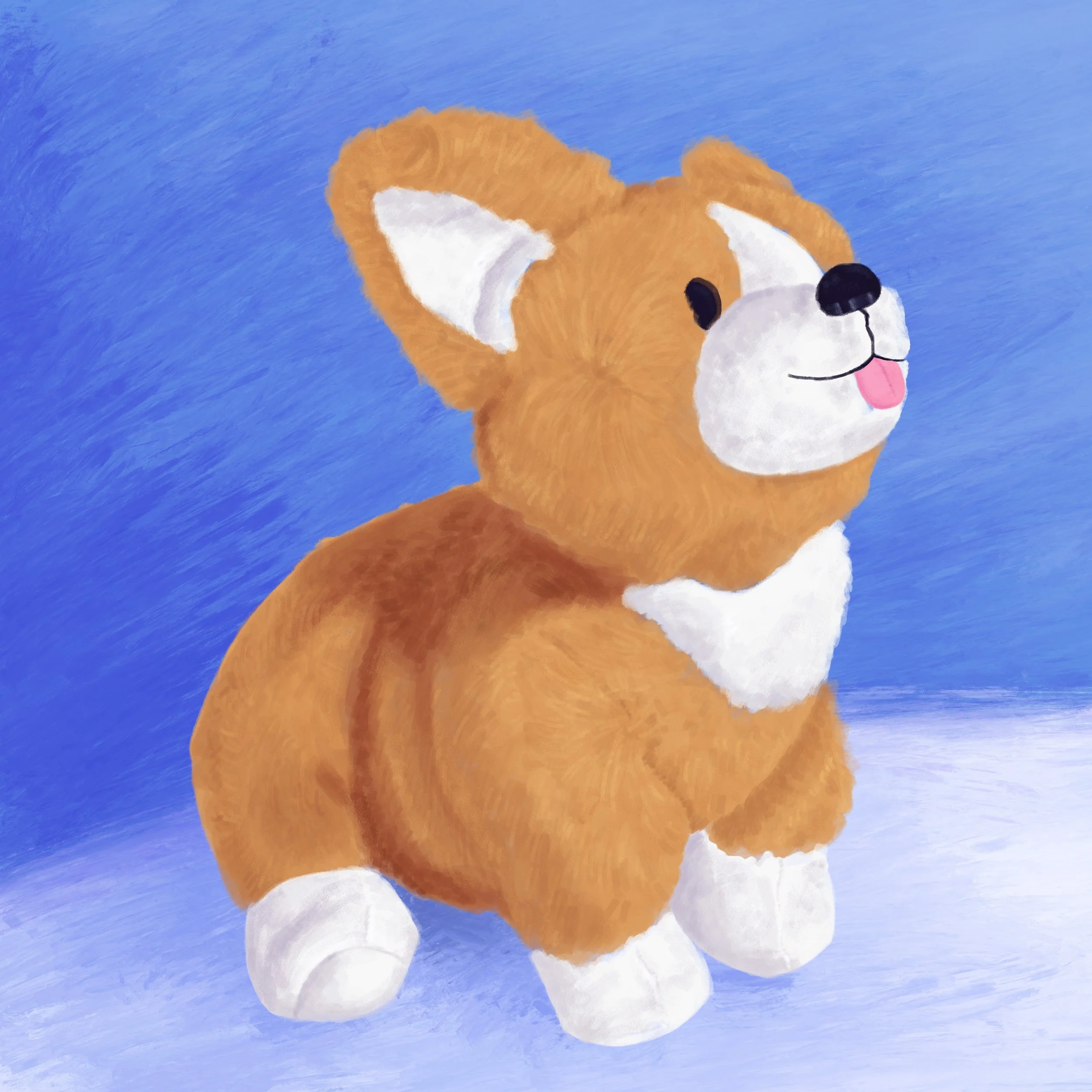Corgi Plush Still Life
