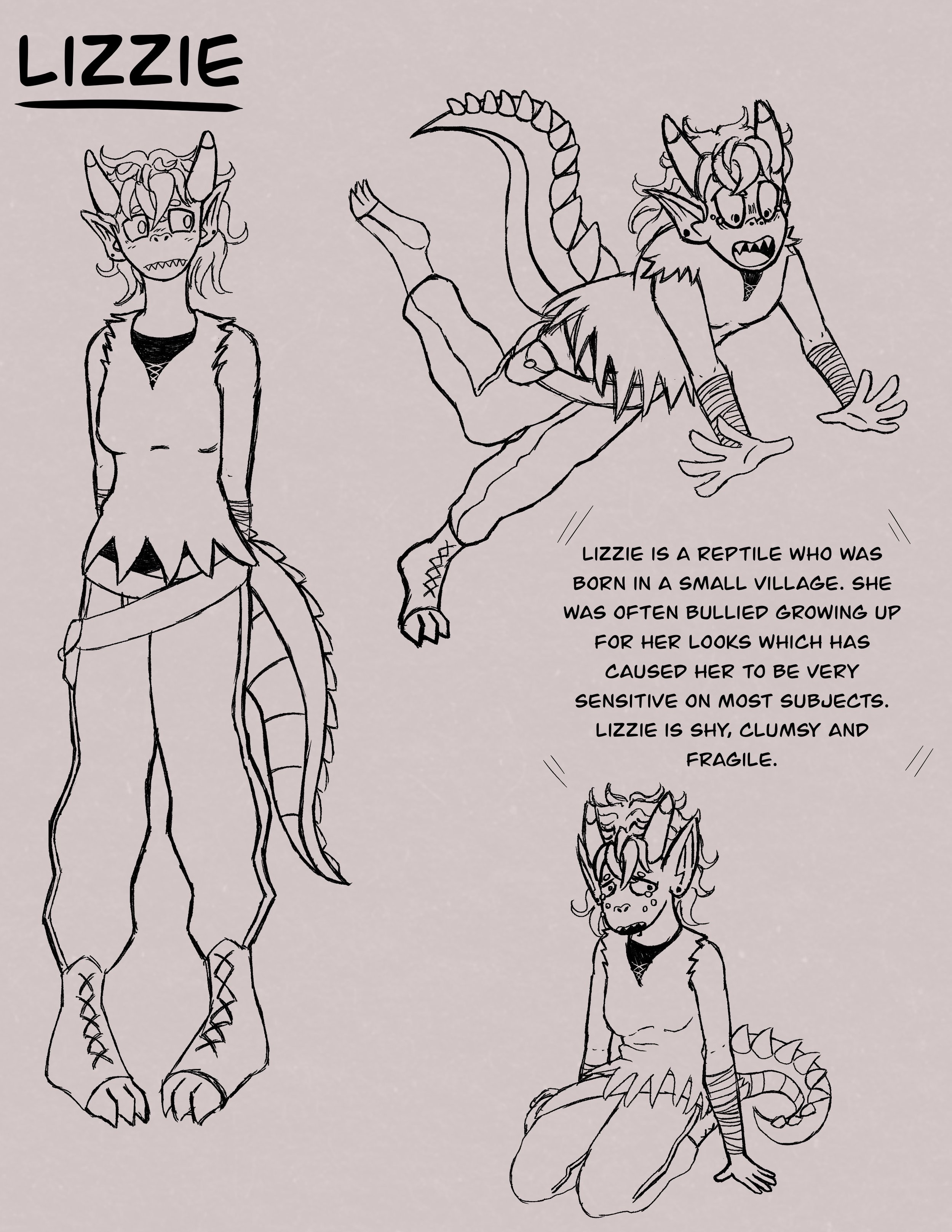 Lizzie Character Concept