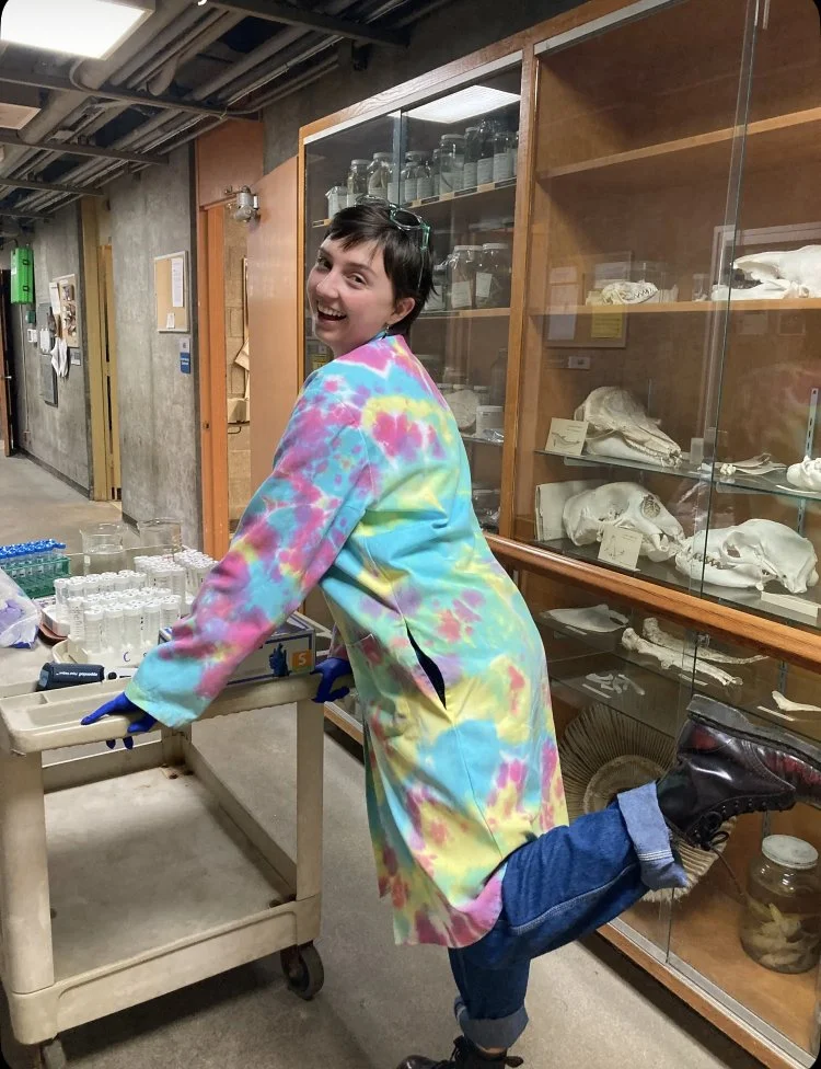 Pushing beakers around Bodega Marine Lab!