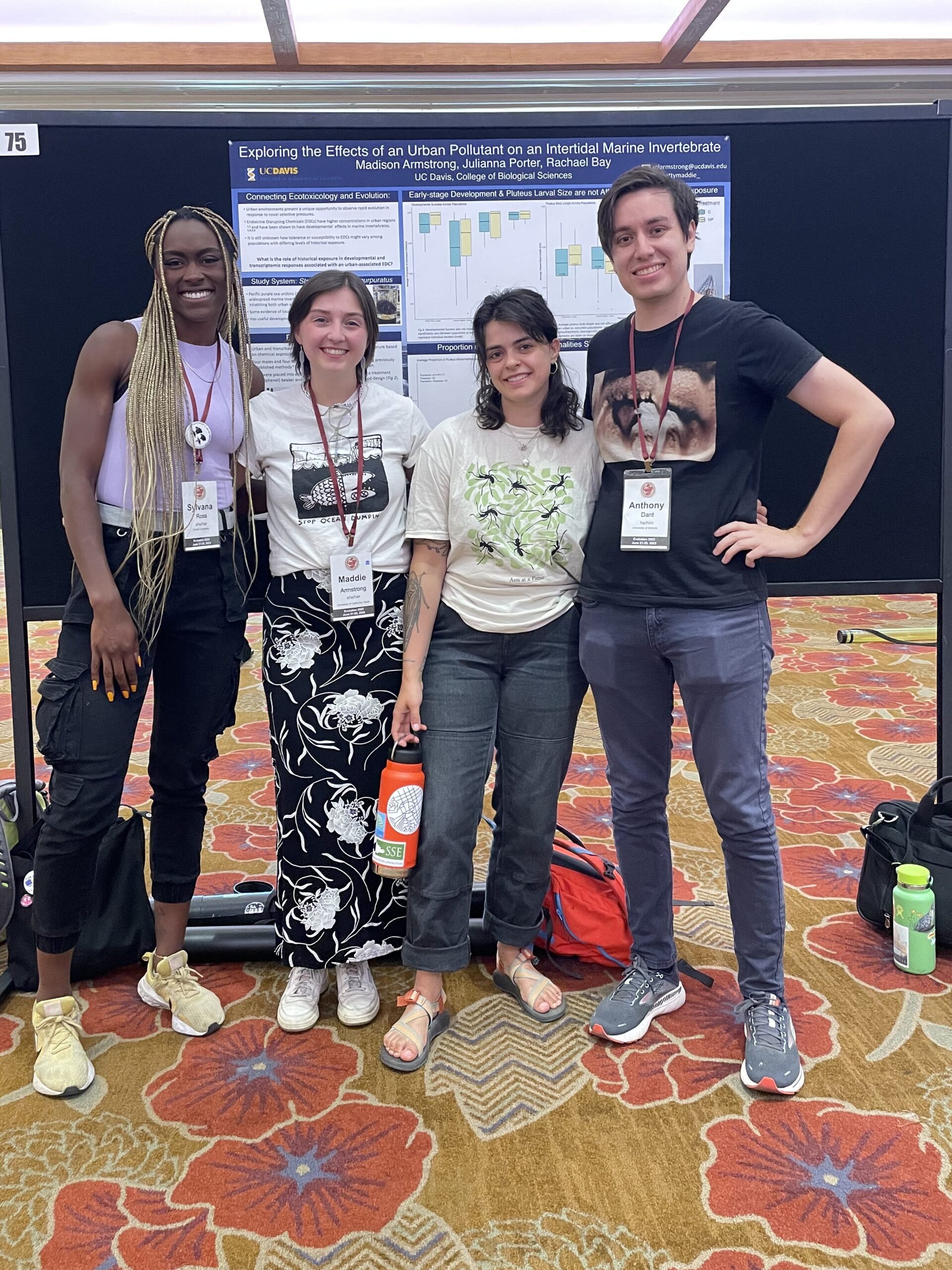 Celebrating my first plasticity poster at Evolution 2019.