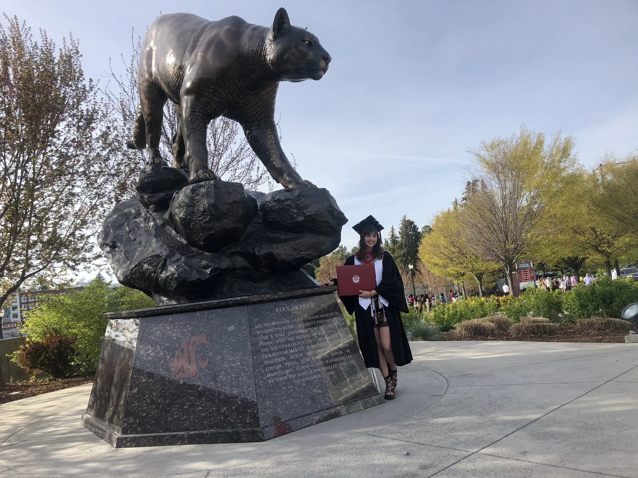 Graduation from Washington State University in May 2019