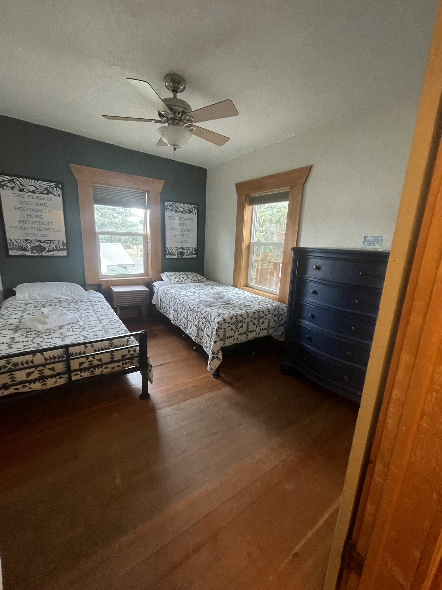 The entire historic Spruce lodge now available to rent for larger families and church groups with multiple bedrooms, gameroom, dining room and kitchen . Modern updates while historic charm is preserved.