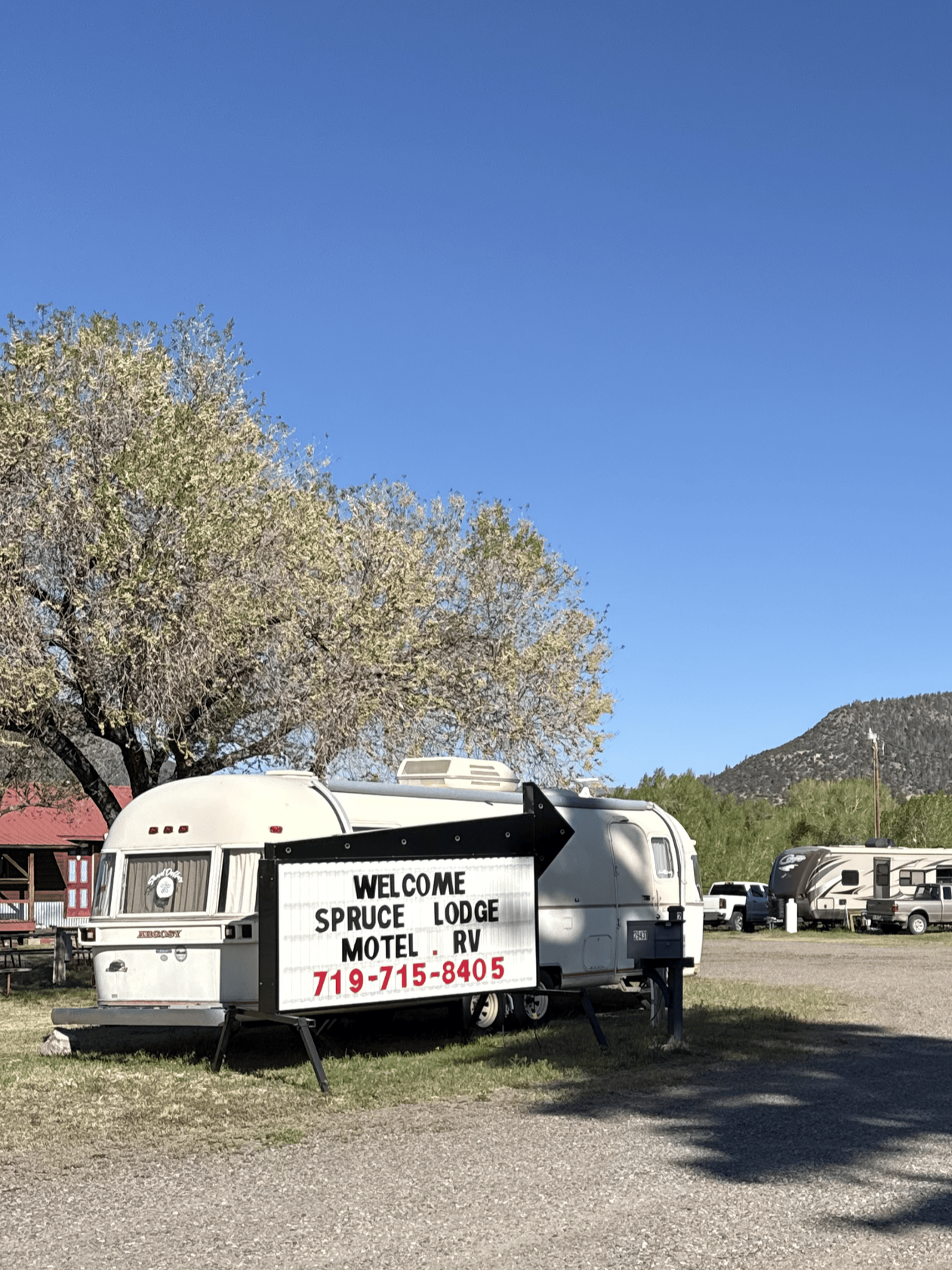 Spruce Lodge RV Park in South Fork, Colorado.