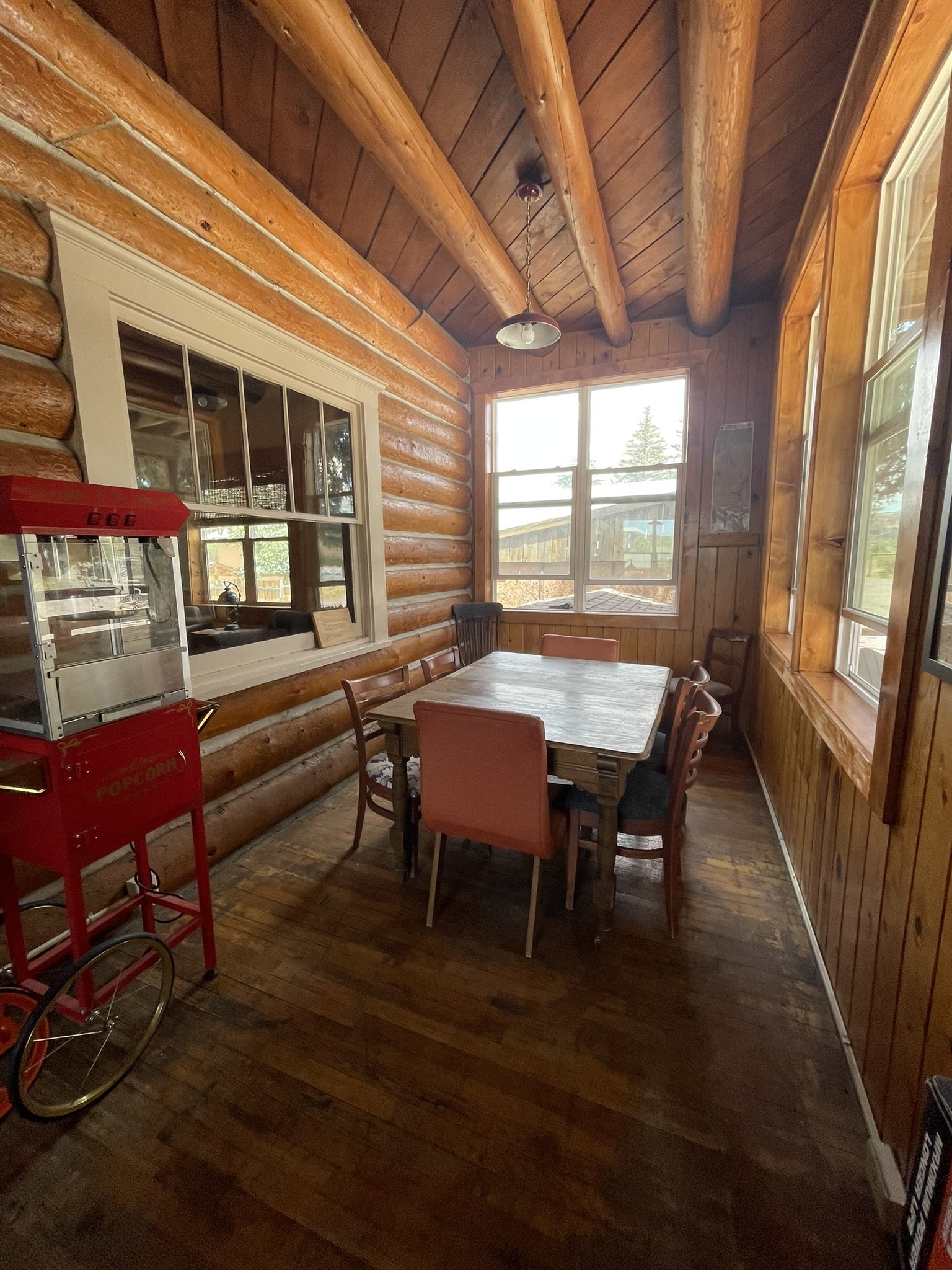 The entire historic Spruce lodge now available to rent for larger families and church groups with multiple bedrooms, gameroom, dining room and kitchen . Modern updates while historic charm is preserved.