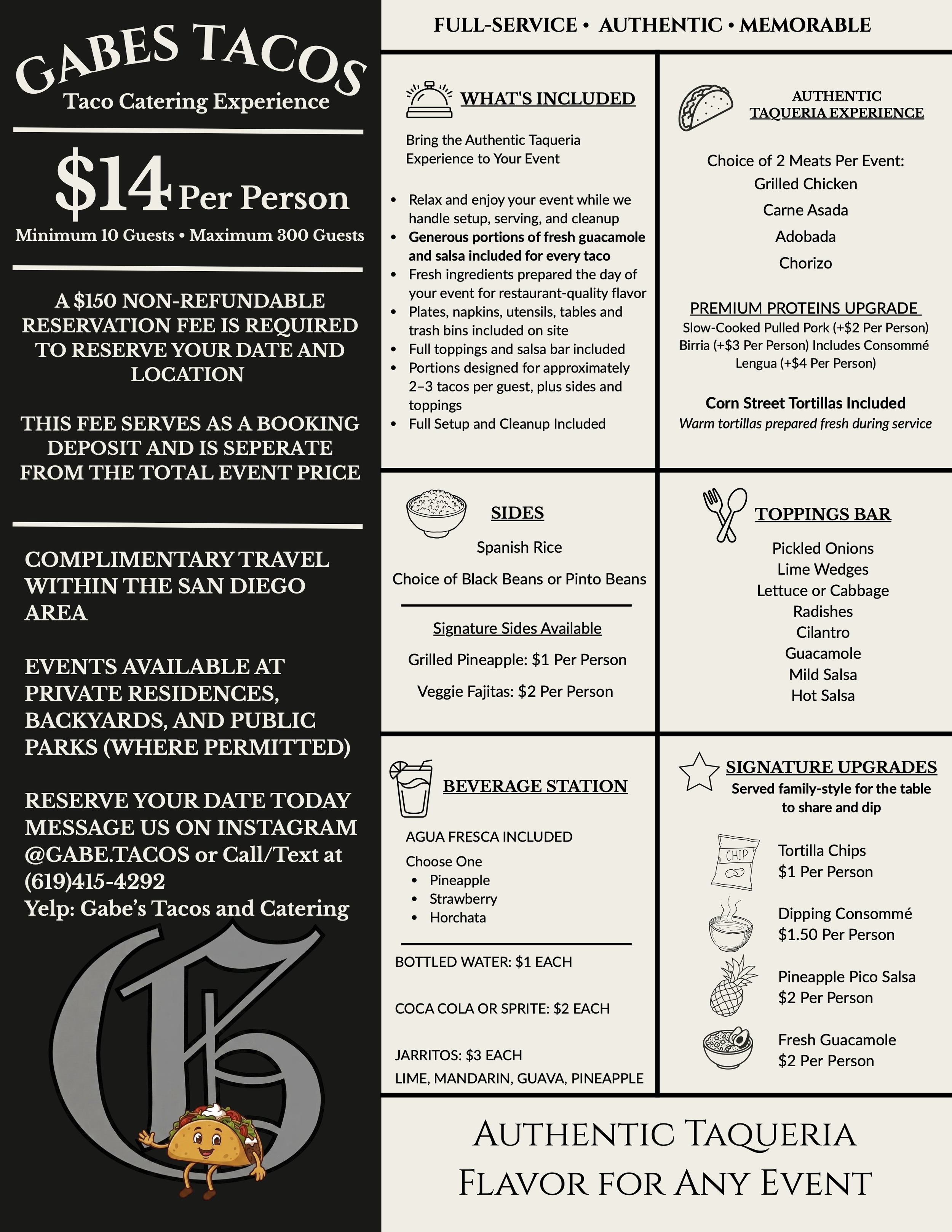 Catering Menu Template